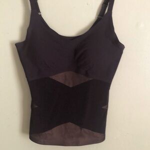 Honeylove Liftwear Cami Size L Black w/Mesh Detail